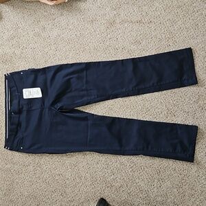 Dark Blue Women's Spandex Pants, NWT Size 14 (European Size 44)